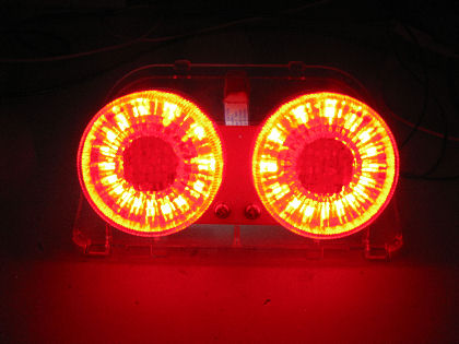 Ecliptech CBR250/CBR400 LED Brakelight, Rings Mode.