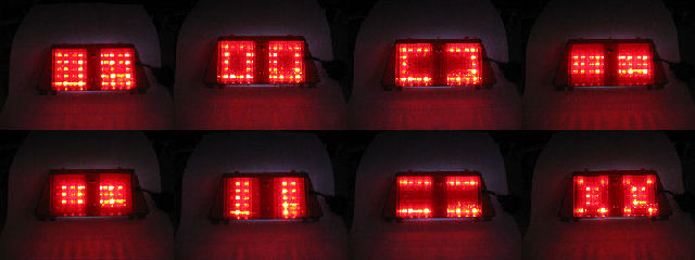 RVF400 VFR400 LED brakelight, display modes